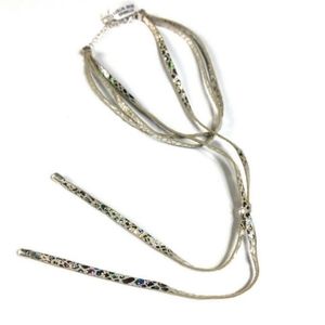 LABYRINTH CHOKER ROSE GOLD AND WHITE